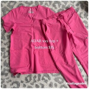 ADAR PINK SCRUB SET